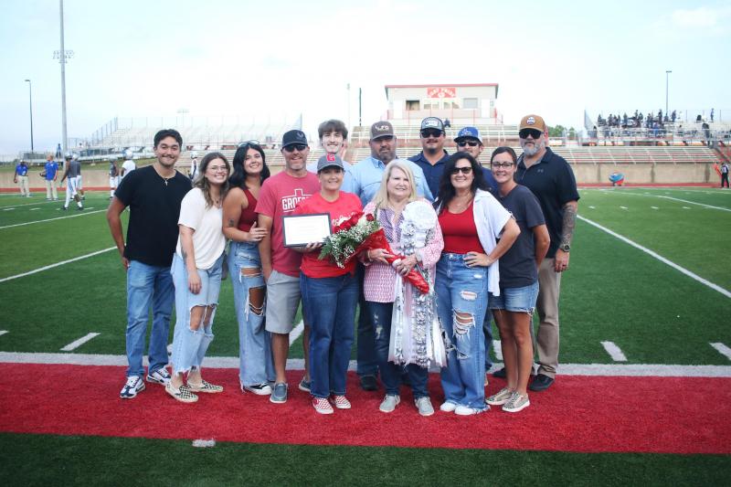 2023 Groesbeck Ex-Student Queen Lisa deCordova and family. Angela Crane photos.