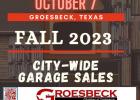 GROESBECK CITY-WIDE GARAGE SALE FOR OCT. 7